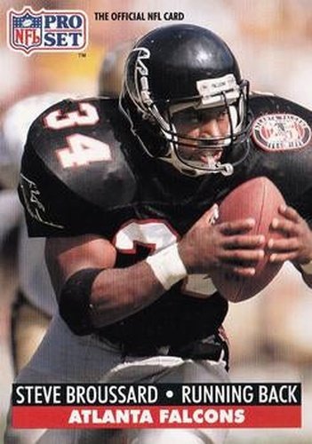#91 Steve Broussard - Atlanta Falcons - 1991 Pro Set Football