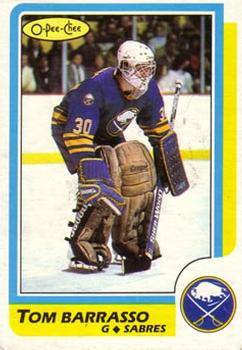 #91 Tom Barrasso - Buffalo Sabres - 1986-87 O-Pee-Chee Hockey