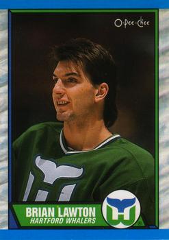 #91 Brian Lawton - Hartford Whalers - 1989-90 O-Pee-Chee Hockey