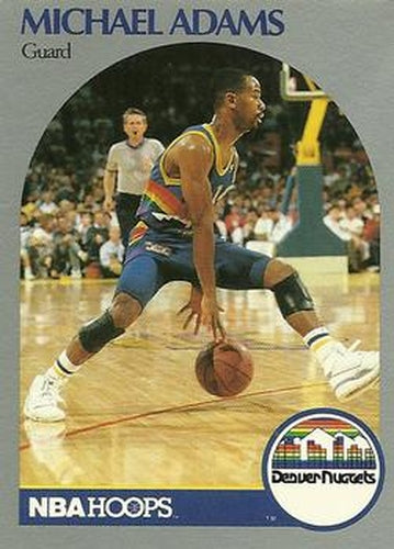 #91 Michael Adams - Denver Nuggets - 1990-91 Hoops Basketball