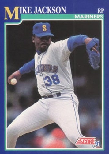 #91 Mike Jackson - Seattle Mariners - 1991 Score Baseball