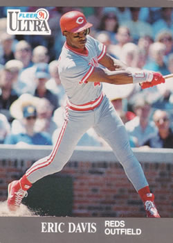 #91 Eric Davis - Cincinnati Reds - 1991 Ultra Baseball
