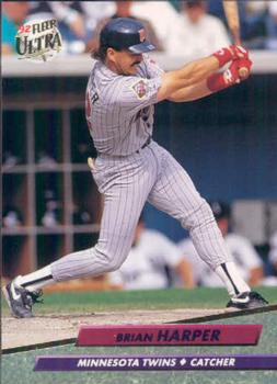#91 Brian Harper - Minnesota Twins - 1992 Ultra Baseball