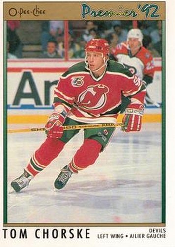#91 Tom Chorske - New Jersey Devils - 1991-92 O-Pee-Chee Premier Hockey