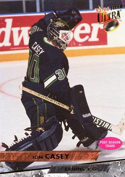 #91 Jon Casey - Boston Bruins - 1993-94 Ultra Hockey