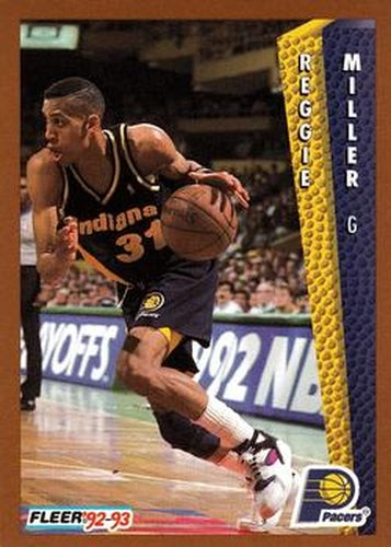 #91 Reggie Miller - Indiana Pacers - 1992-93 Fleer Basketball