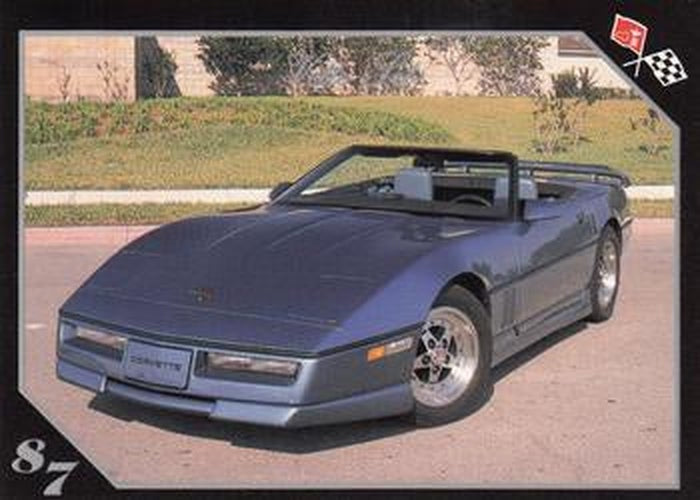 #91 1987 Greenwood Custom - 1991 Collect-A-Card Vette Set