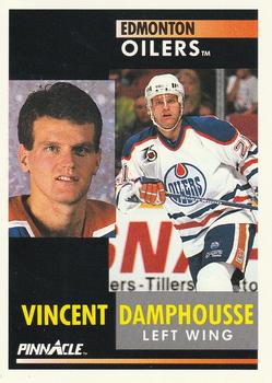 #91 Vincent Damphousse - Edmonton Oilers - 1991-92 Pinnacle Hockey
