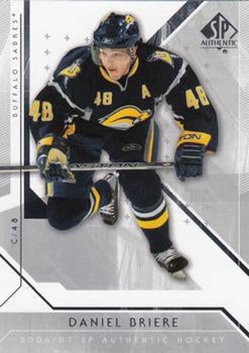 #91 Daniel Briere - Buffalo Sabres - 2006-07 SP Authentic Hockey