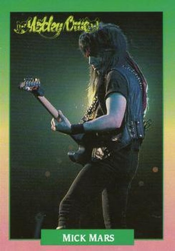 #91 Mick Mars - 1991 Brockum Rock Cards