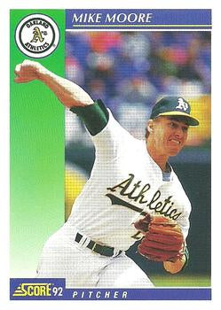 #91 Mike Moore - Oakland Athletics - 1992 Score Baseball