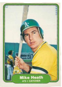 #91 Mike Heath - Oakland Athletics - 1982 Fleer Baseball