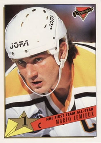 #91 Mario Lemieux - Pittsburgh Penguins - 1993-94 Topps Premier Hockey