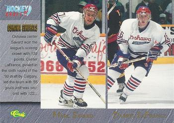 #91 Marc Savard / Darryl LaFrance / John Tripp / Jeff Ware - Oshawa Generals - 1995 Classic Hockey