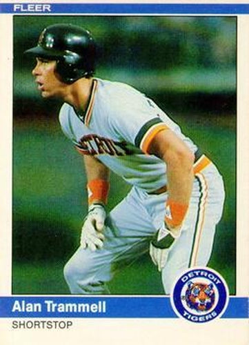 #91 Alan Trammell - Detroit Tigers - 1984 Fleer Baseball