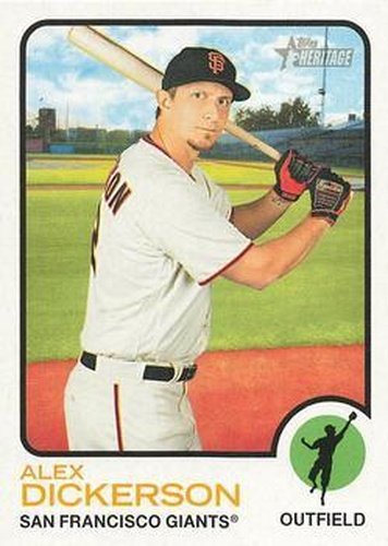 #91 Alex Dickerson - San Francisco Giants - 2022 Topps Heritage Baseball