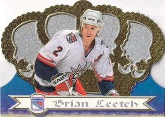 #91 Brian Leetch - New York Rangers - 1999-00 Pacific Crown Royale Hockey