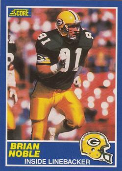 #91 Brian Noble - Green Bay Packers - 1989 Score Football