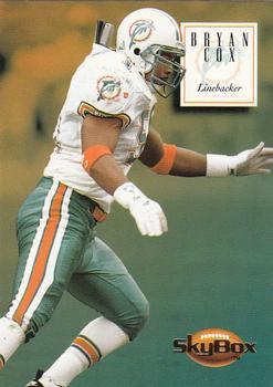 #91 Bryan Cox - Miami Dolphins - 1994 SkyBox Premium Football