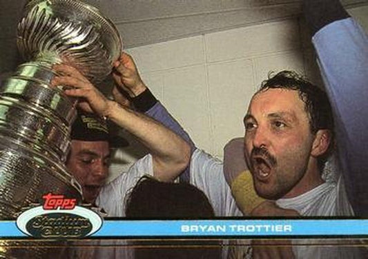 #91 Bryan Trottier - Pittsburgh Penguins - 1991-92 Stadium Club Hockey