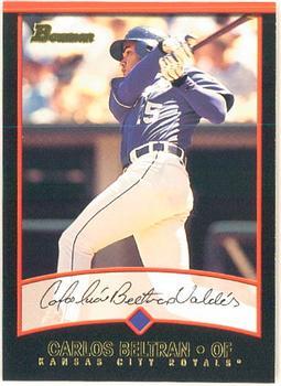 #91 Carlos Beltran - Kansas City Royals - 2001 Bowman Baseball