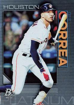 #91 Carlos Correa - Houston Astros - 2020 Bowman Platinum Baseball