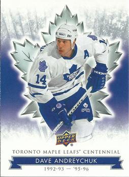 #91 Dave Andreychuk - Toronto Maple Leafs - 2017 Upper Deck Toronto Maple Leafs Centennial Hockey