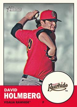 #91 David Holmberg - Visalia Rawhide - 2012 Topps Heritage Minor League Baseball