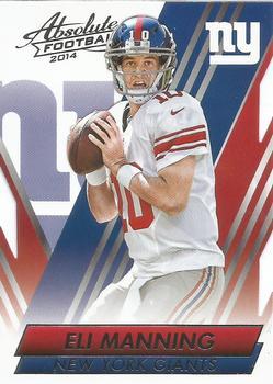 #91 Eli Manning - New York Giants - 2014 Panini Absolute - Retail Football