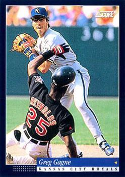 #91 Greg Gagne - Kansas City Royals -1994 Score Baseball