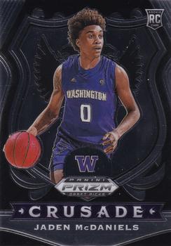 #91 Jaden McDaniels - Washington Huskies - 2020 Panini Prizm Draft Picks Collegiate Basketball