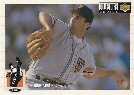 #91 Jim Deshaies - San Francisco Giants - 1994 Collector's Choice Baseball