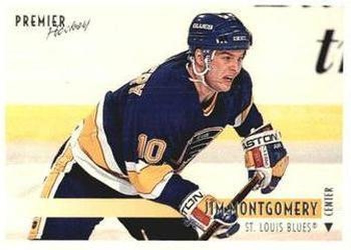 #91 Jim Montgomery - St. Louis Blues - 1994-95 Topps Premier Hockey