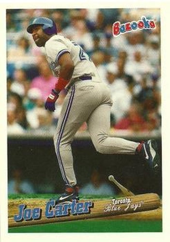 #91 Joe Carter - Toronto Blue Jays - 1996 Bazooka Baseball