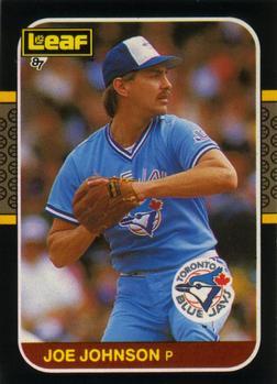 #91 Joe Johnson - Toronto Blue Jays - 1987 Leaf Baseball