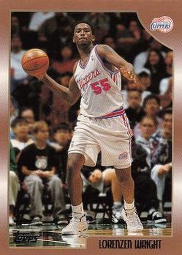 #91 Lorenzen Wright - Los Angeles Clippers - 1998-99 Topps Basketball