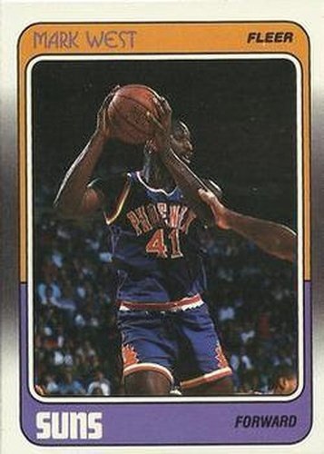 #91 Mark West - Phoenix Suns - 1988-89 Fleer Basketball