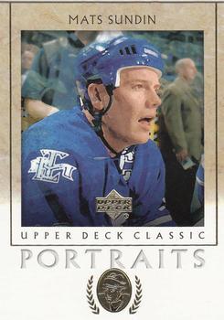 #91 Mats Sundin - Toronto Maple Leafs - 2002-03 Upper Deck Classic Portraits Hockey