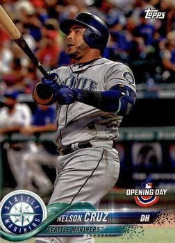 #91 Nelson Cruz - Seattle Mariners - 2018 Topps Opening Day Baseball