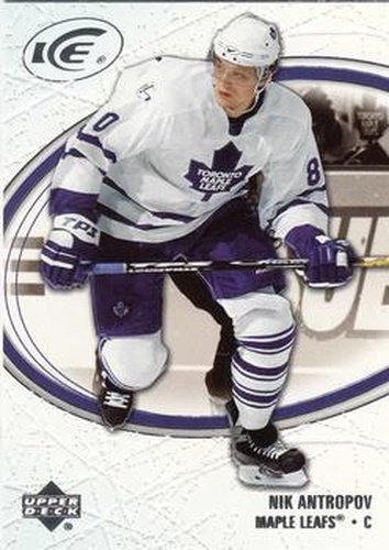 #91 Nik Antropov - Toronto Maple Leafs - 2005-06 Upper Deck Ice Hockey