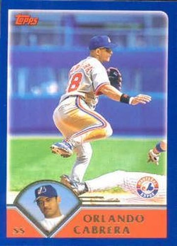 #91 Orlando Cabrera - Montreal Expos - 2003 Topps Baseball