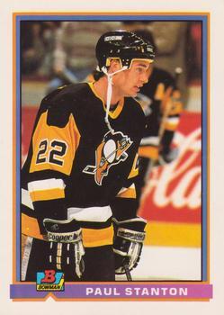 #91 Paul Stanton - Pittsburgh Penguins - 1991-92 Bowman Hockey