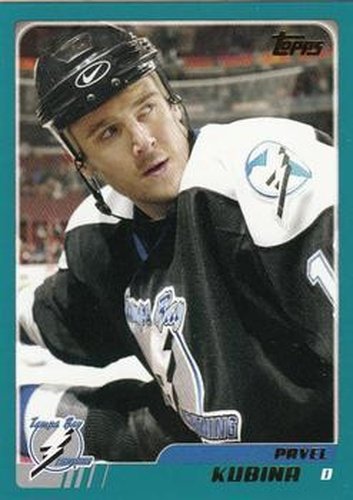 #91 Pavel Kubina - Tampa Bay Lightning - 2003-04 Topps Hockey