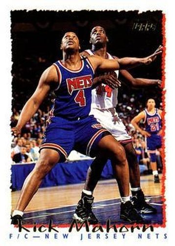 #91 Rick Mahorn - New Jersey Nets - 1994-95 Topps Basketball