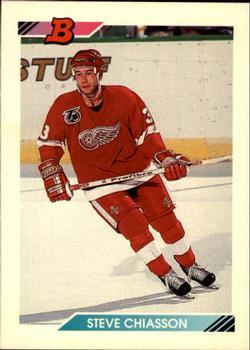 #91 Steve Chiasson - Detroit Red Wings - 1992-93 Bowman Hockey