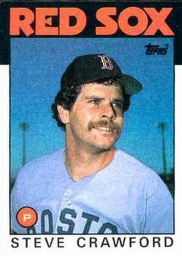 #91 Steve Crawford - Boston Red Sox - 1986 Topps Baseball