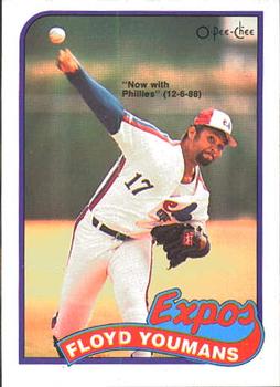 #91 Floyd Youmans - Philadelphia Phillies - 1989 O-Pee-Chee Baseball