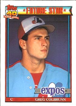 #91 Greg Colbrunn - Montreal Expos - 1991 O-Pee-Chee Baseball