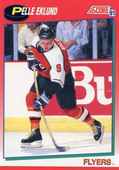 #91 Pelle Eklund - Philadelphia Flyers - 1991-92 Score Canadian Hockey