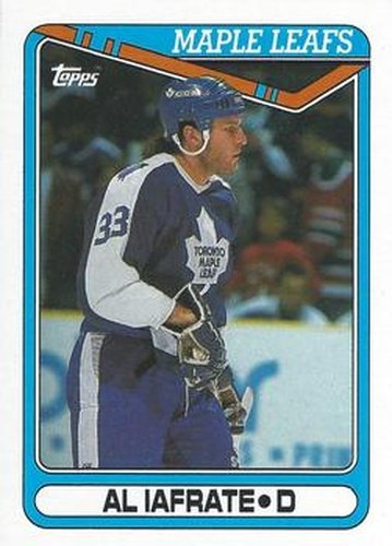 #91 Al Iafrate - Toronto Maple Leafs - 1990-91 Topps Hockey